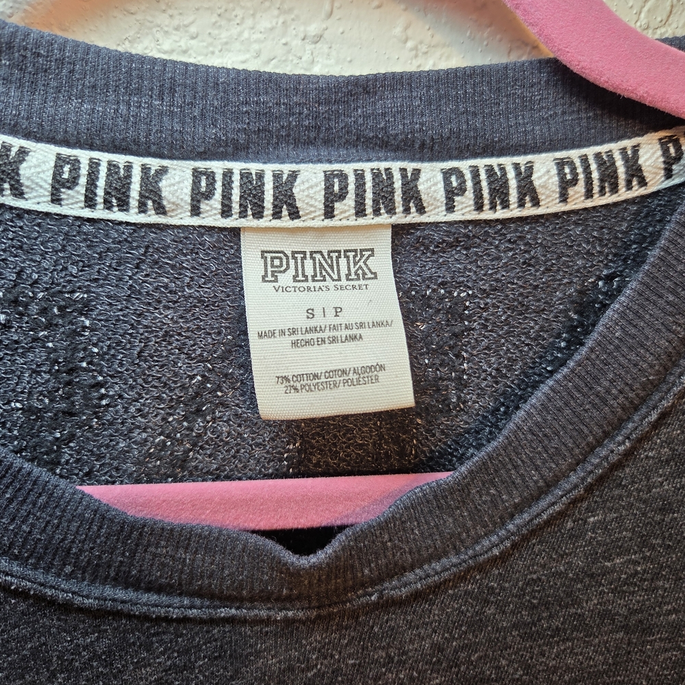 PINK Victoria's Secret Kids Gray Sweatshirt - Picture 3 of 6